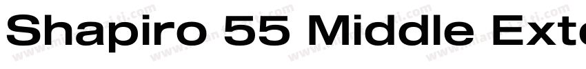 Shapiro 55 Middle Extd字体转换